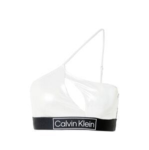 Calvin Klein Swimwear Horní díl plavek  stříbrně šedá / černá