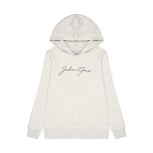 Jack & Jones Junior Mikina 'FERRY'  černá / bílá / bílý melír