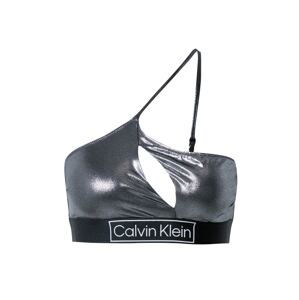 Calvin Klein Swimwear Horní díl plavek  černá / bílá