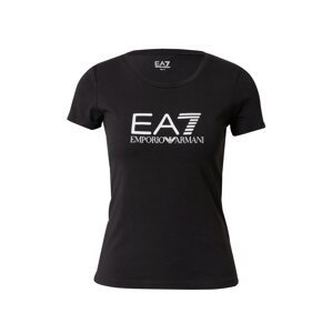 EA7 Emporio Armani Tričko  černá / bílá