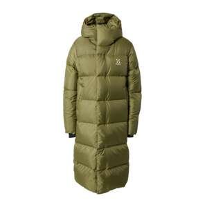 Haglöfs Outdoorový kabát  tmavě zelená / bílá