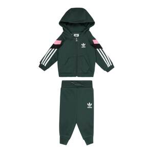 ADIDAS ORIGINALS Joggingová souprava  tmavě zelená / světle růžová / černá / bílá