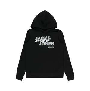 Jack & Jones Junior Mikina  žlutá / šedá / černá / bílá