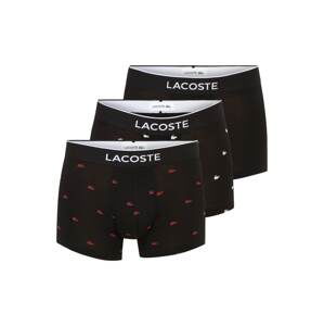 LACOSTE Boxerky  červená / černá / bílá