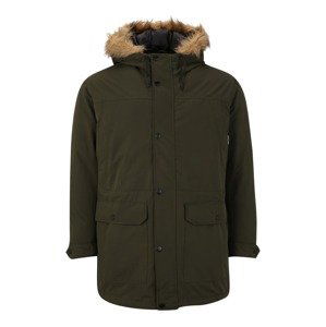 Jack & Jones Plus Zimní parka 'Winner'  hnědý melír / olivová