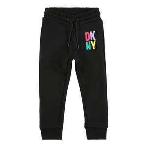 DKNY Kalhoty  žlutá / světle fialová / pink / černá