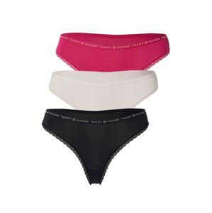 TOMMY HILFIGER Tanga  magenta / růže / černá