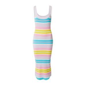 Olivia Rubin Úpletové šaty 'BRITTANY'  nebeská modř / limone / šeříková / světle růžová