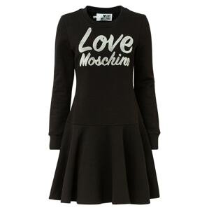 Love Moschino Šaty  černá / bílá