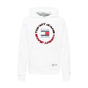 Tommy Jeans Mikina  marine modrá / ohnivá červená / černá / bílá