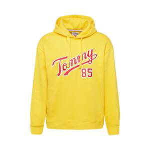 Tommy Jeans Mikina  žlutá / červená / bílá