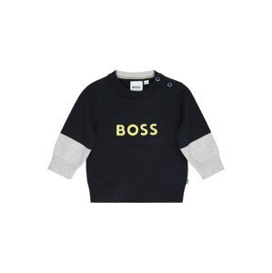 BOSS Kidswear Svetr  námořnická modř / limone / světle šedá