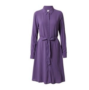 ICHI Košilové šaty  tmavě fialová