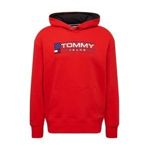 Tommy Jeans Mikina  modrá / červená / černá / bílá