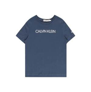 Calvin Klein Jeans Tričko  modrá / bílá