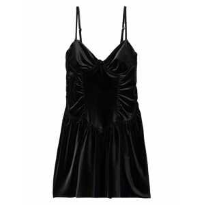 Bershka Koktejlové šaty  černá