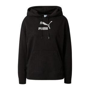 PUMA Mikina 'Brand Love'  černá / stříbrná