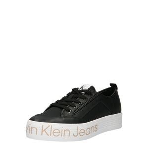 Calvin Klein Jeans Tenisky  zlatá / černá / bílá