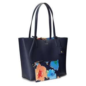 Lauren Ralph Lauren Nákupní taška  námořnická modř / azurová / oranžová / bílá