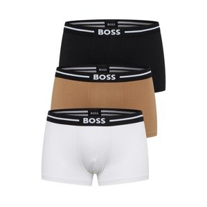 BOSS Black Boxerky  nažloutlá / černá / bílá