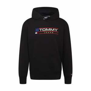 Tommy Jeans Mikina  modrá / červená / černá / bílá