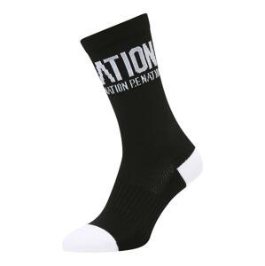 P.E Nation Sportovní ponožky  černá / bílá