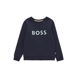 BOSS Kidswear Mikina  námořnická modř / bílá