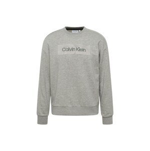 Calvin Klein Mikina  šedý melír / pastelově zelená / stříbrná