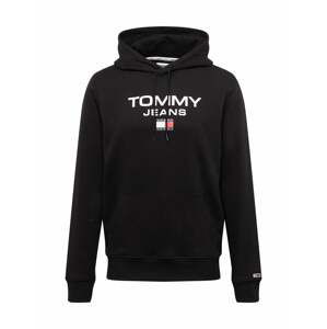 Tommy Jeans Mikina  červená / černá / bílá