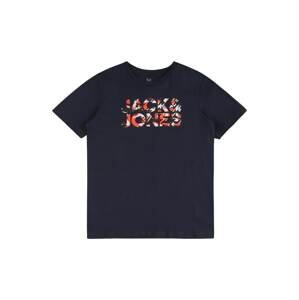 Jack & Jones Junior Tričko 'JOBBE'  námořnická modř / červená / černá / bílá