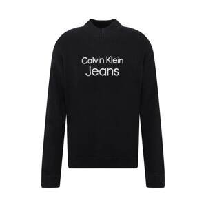 Calvin Klein Jeans Svetr  černá / bílá