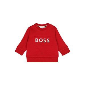 BOSS Kidswear Mikina  červená / bílá