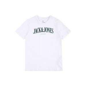 Jack & Jones Junior Tričko  jedle / bílá