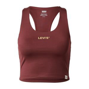 LEVI'S Top  žlutá / burgundská červeň