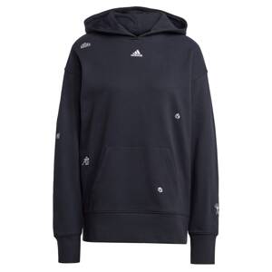 ADIDAS SPORTSWEAR Sportovní mikina  černá / bílá