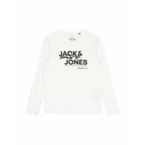 Jack & Jones Junior Tričko 'HUNTER'  šedá / oranžová / černá / bílá