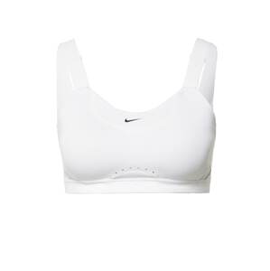 NIKE Sportovní podprsenka 'Alpha'  černá / bílá