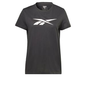 Reebok Sport Funkční tričko 'Vector'  černá / bílá