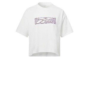 Reebok Sport Funkční tričko  fialová / černá / bílá