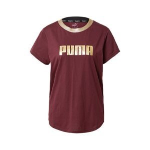 PUMA Funkční tričko  zlatá / lilek