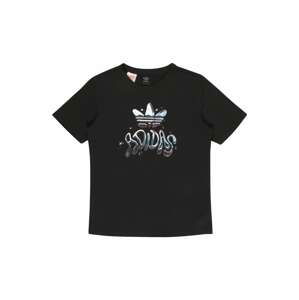 ADIDAS ORIGINALS Tričko  světlemodrá / tmavě fialová / černá