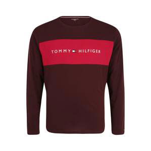 TOMMY HILFIGER Tričko  námořnická modř / červená / bordó / bílá