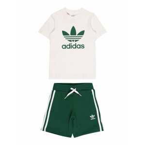 ADIDAS ORIGINALS Joggingová souprava  tmavě zelená / barva bílé vlny