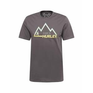 Hurley Funkční tričko 'EXPLORE MOUNTAIN'  tmavě šedá / mátová / rákos