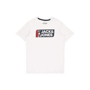 Jack & Jones Junior Tričko 'TREAM FOOTBALL'  červená / černá / bílá