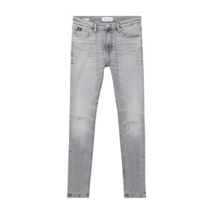 Calvin Klein Jeans Džíny  šedá / černá / bílá