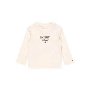 TOMMY HILFIGER Tričko  krémová / červená / černá / bílá