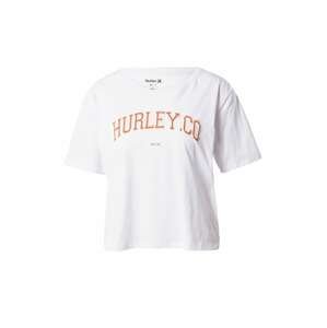 Hurley Funkční tričko  světle béžová / rezavě hnědá / bílá