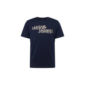 JACK & JONES Tričko 'Friday'  velbloudí / námořnická modř / hnědá / bílá