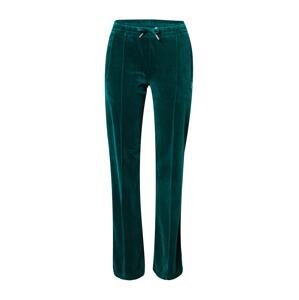 Juicy Couture Kalhoty 'BRANDIN'  smaragdová / stříbrná